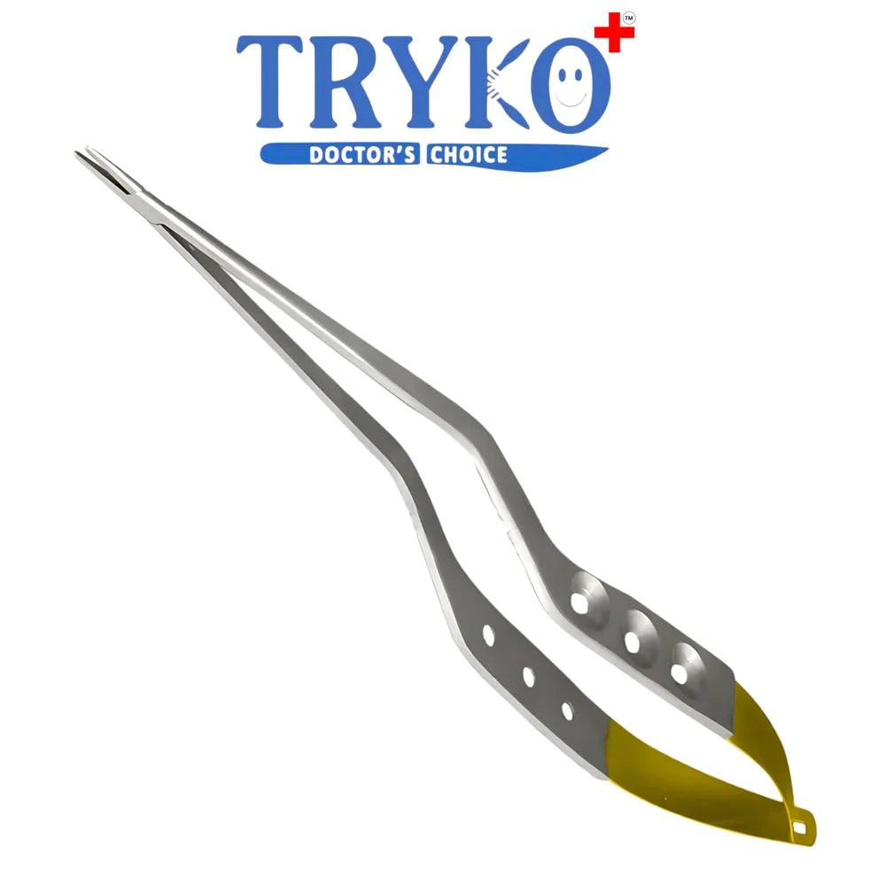 Yasargil Needle Holder T.C Curved 9 Inch Brand TRYKO+