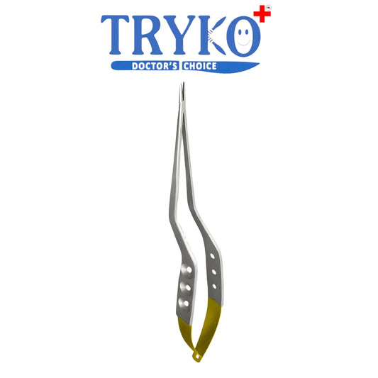 Yasargil Needle Holder T.C Curved 9 Inch Brand TRYKO+