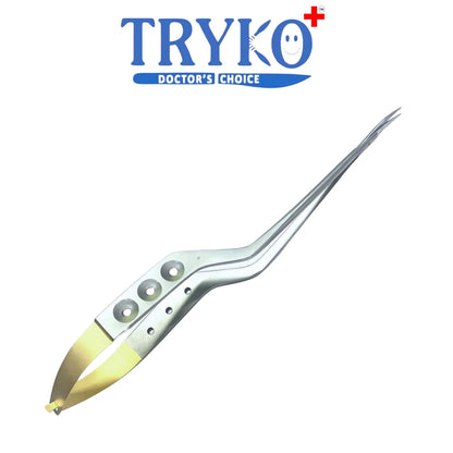 Yasargil Scissors T.C Curved 9 Inch Brand TRYK+