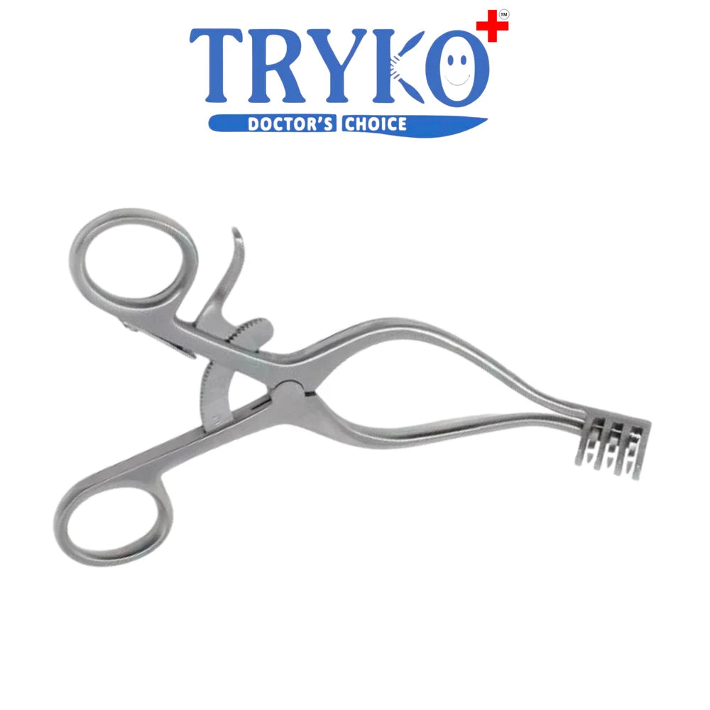 Mastoid Retractor Curved 4 Inch, 5 Inch, 6 Inch , 7 Inch, 8 Inch, 10 Inch & 12 Inch